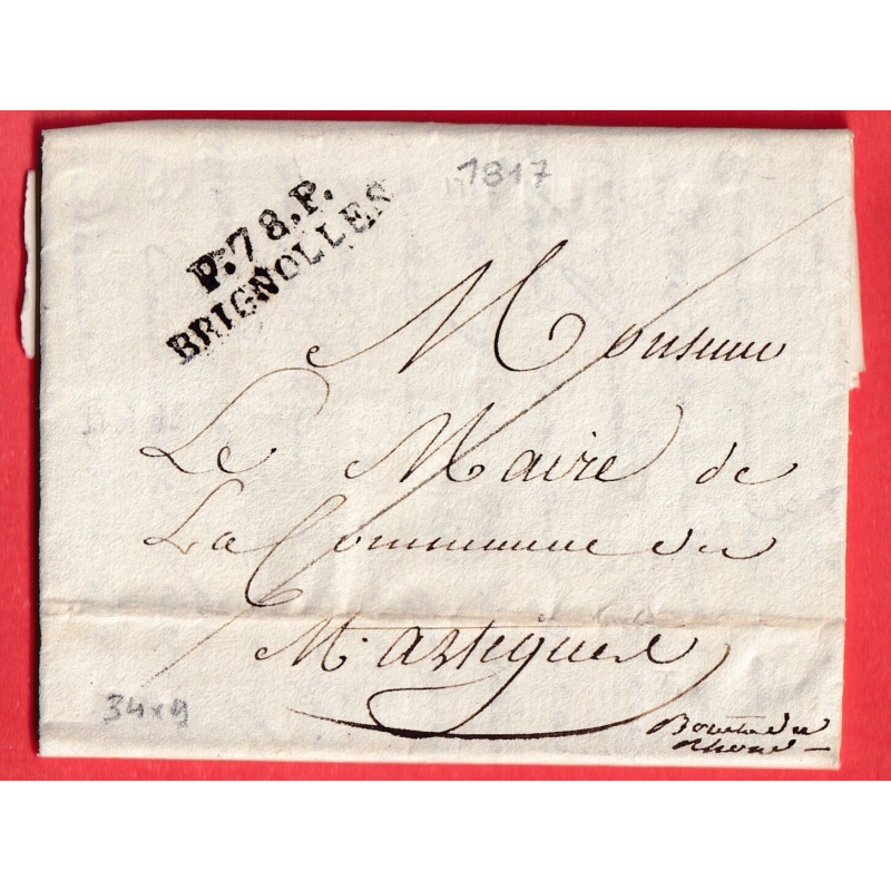 MARQUE P78P BRIGNOLLES VAR 1817 POUR MARTIGUES BOUCHES DU RHONE 34X9 INDICE 12