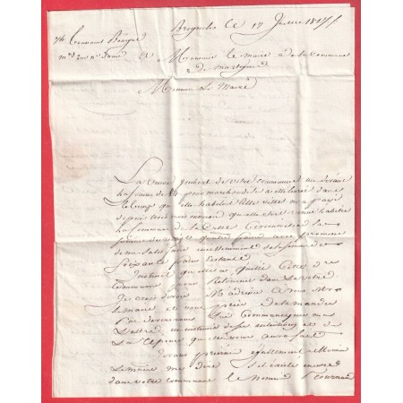 MARQUE P78P BRIGNOLLES VAR 1817 POUR MARTIGUES BOUCHES DU RHONE 34X9 INDICE 12