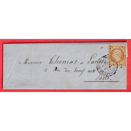 N°9 PARIS ETOILE LETTRE AFFRANCHIE DE PARIS POUR PARIS