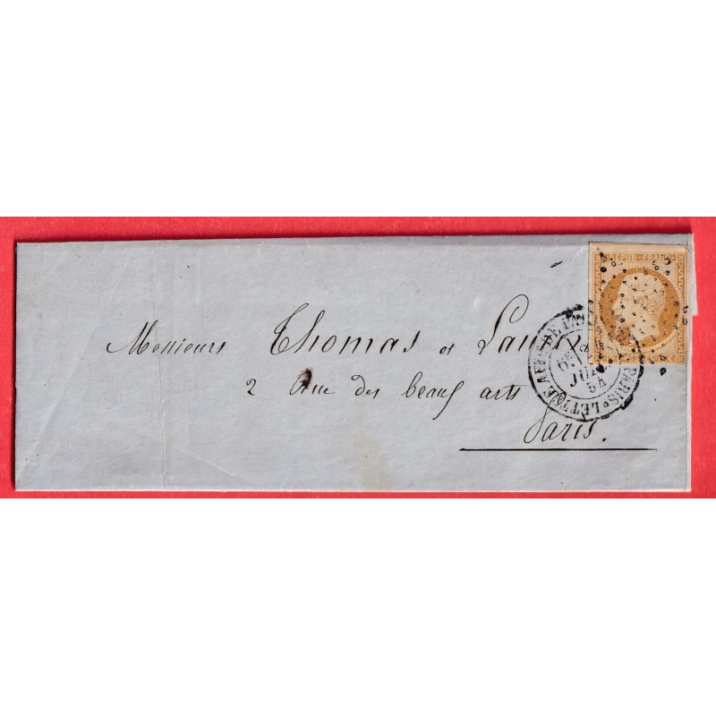 N°9 PARIS ETOILE LETTRE AFFRANCHIE DE PARIS POUR PARIS