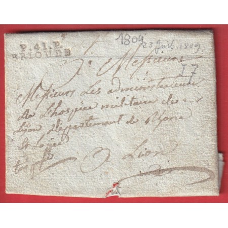 MARQUE P41P BRIOUDE HAUTE LOIRE POUR LYON 1809 INDICE 12