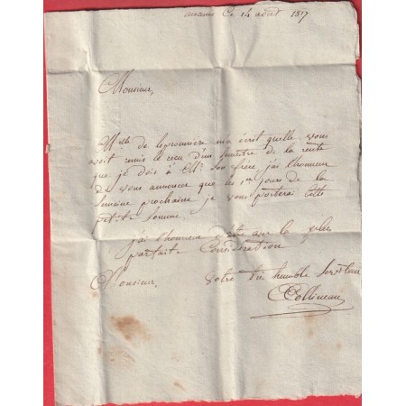 MARQUE P42P ANCENIS LOIRE INFERIEURE 1817 34X10 NANTES ATLANTIQUE INDICE 13