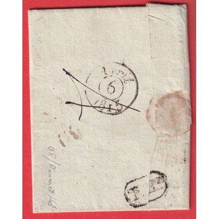 MARQUE P2P AUBENTON AISNE 1815 POUR PARIS 38X9 INDICE 14