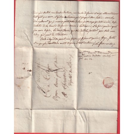 MARQUE 43 BOISCOMMUN LOIRET 37X10 1803 GRENOBLE ISERE INDICE 12