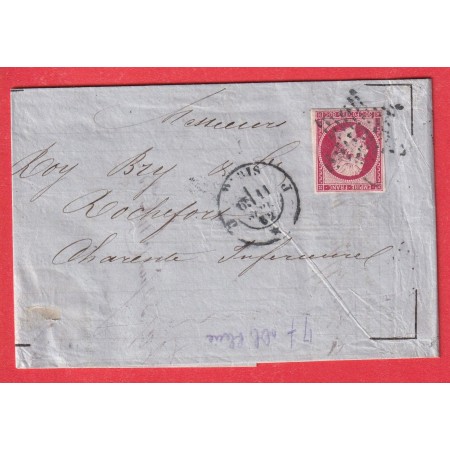 N°17B ETOILE BLEUTEE PARIS J * J CAD BLEUTE POUR ROCHEFORT CHARENTE INFERIEURE