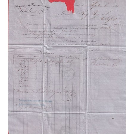 N°17B ETOILE BLEUTEE PARIS J * J CAD BLEUTE POUR ROCHEFORT CHARENTE INFERIEURE