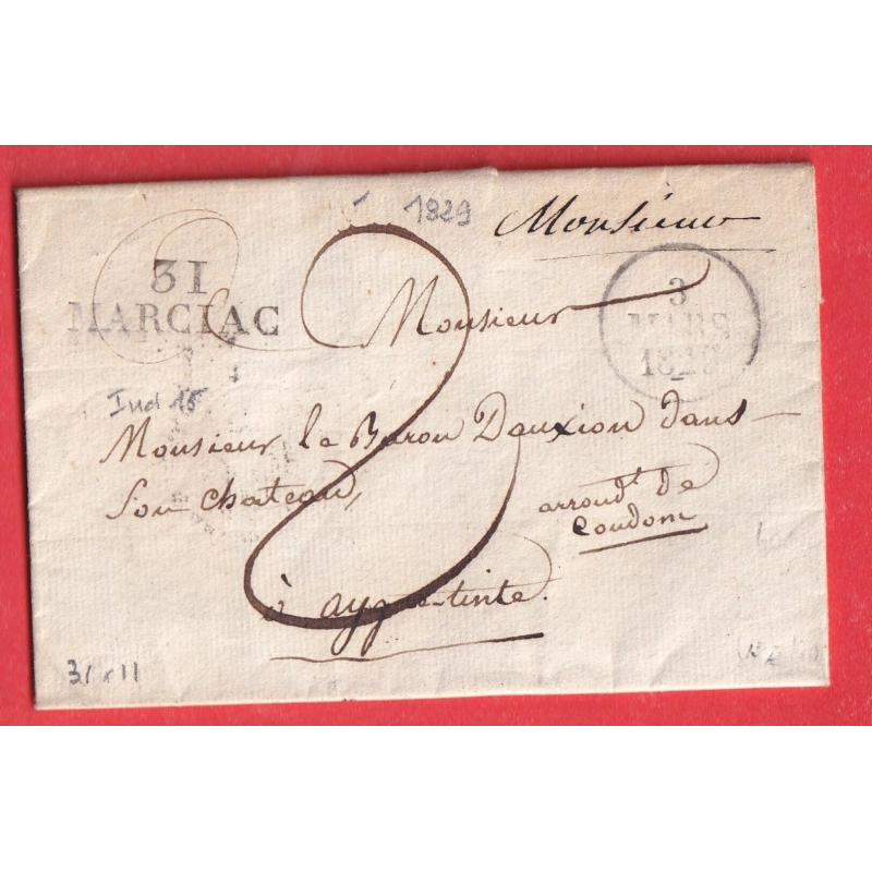 MARQUE 31 MARCIAC GERS INDICE 13 1829