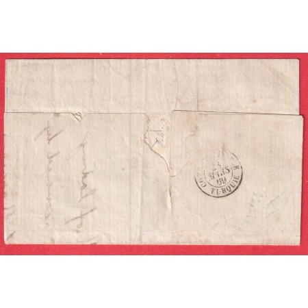 N°31 ANCRE BLEUE LIGNE U PAQ FR N°1 EN BLEU MARSEILLE POUR CONSTANTINOPLE TURQUIE TURKEY