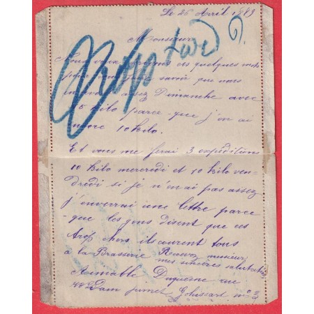 ENTIER  BELGIQUE JUMET 1889 TAXE 30C NOIR TYPE DUVAL MARCQ EN BAREUIL NORD