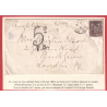 N°97 TYPE SAGE PARIS RUE LITTRE TAXE 5 PENCE FB LONDRES LONDON ANGLETERRE 1894