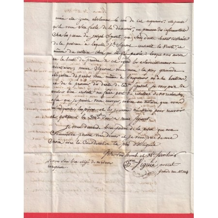 MARQUE P29P NISMES NIMES GARD EN ROUGE 1816 TRETS BOUCHES DU RHONE INDICE 9