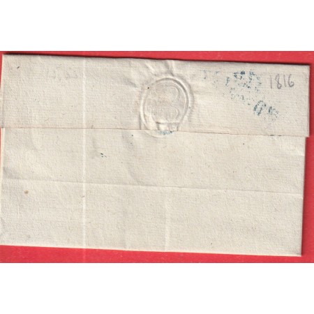 MARQUE 26 BROGLIE EURE EN BLEU 1816 BRETEUIL 34X11 INDICE 14