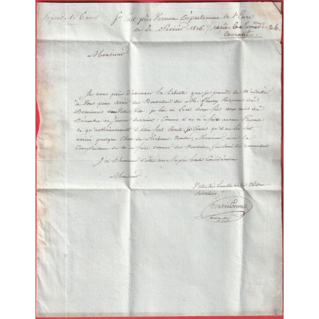 MARQUE P26P VERNON EURE 1816 CHAULNY AISNE INDICE 11