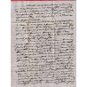 CURSIVE 74 INGOUVILLE SEINE INFERIEURE 1837 POUR LYON INDICE 16