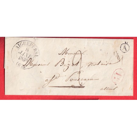 CAD TYPE 13 AIGUEPERSE PUY DE DOME BOITE RURALE A+ DECIME RURAL ARTONNE POUR ST POURCAIN ALLIER