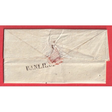 MARQUE 27 MAINTENON EURE ET LOIR 34X7 1825 INDICE 10 LUZARCHES SEINE ET OISE MARQUE BANLIEUE AU DOS