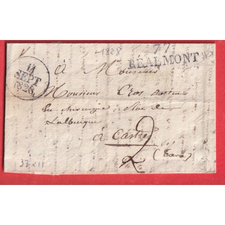 MARQUE 77 REALMONT TARN POUR CASTRES 1828 INDICE 12