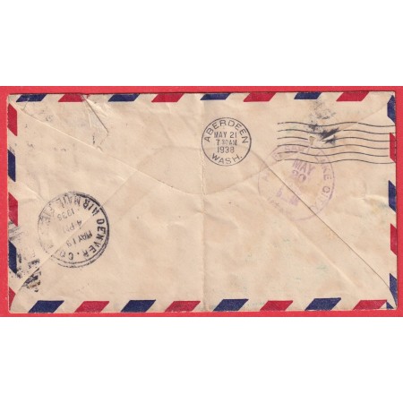 1ER VOLS BOULDER DENVER ETATS UNIS 1938 AVION