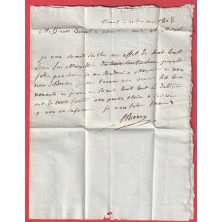 MARQUE 33 CLERMONT L' HERAULT 1808 POUR MONTPELLIER 50X8 INDICE 8