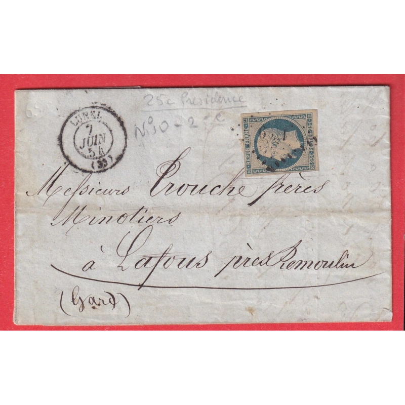 N°10 BLEU SUR CHAMOIS PC 1799 LUNEL HERAULT LAFOUS GARD