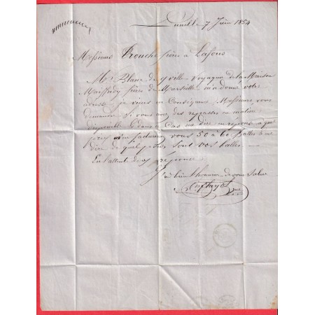 N°10 BLEU SUR CHAMOIS PC 1799 LUNEL HERAULT LAFOUS GARD