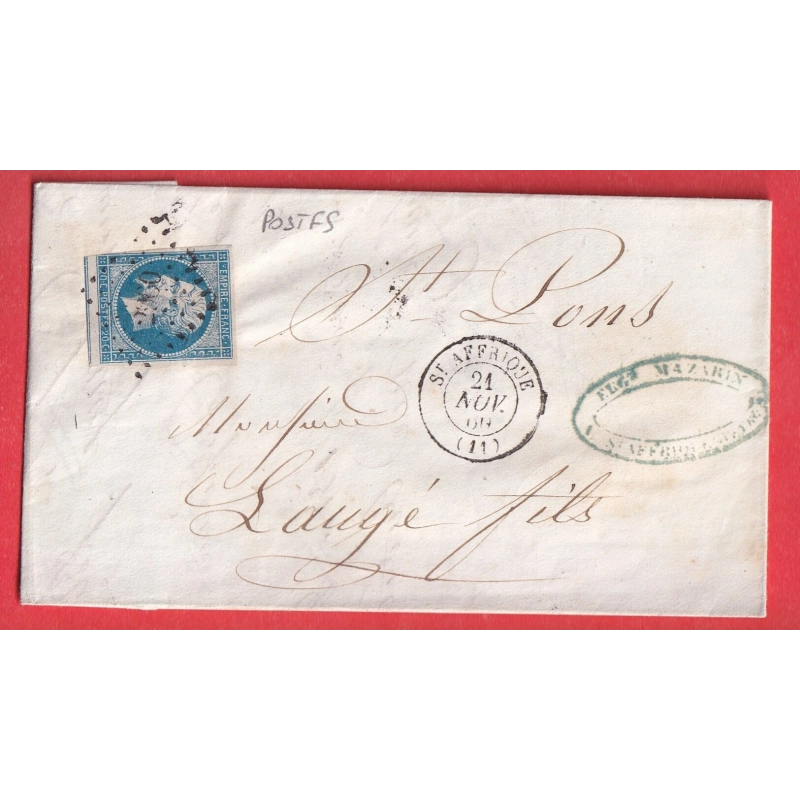 N°14 VARIETE POSTFS PC 2960 ST AFFRIQUE AVERON ST PONS HERAULT