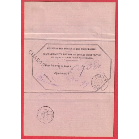 N°75 PAIRE RODEZ AVEYRON CAD SILVANES 1884