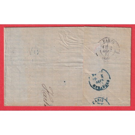 ALSACE LORRAINE N°6 ERSTEIN BAS RHIN TAXE TAMPON 25C EN BLEU PARIE TRANGER BLEU AU DOS