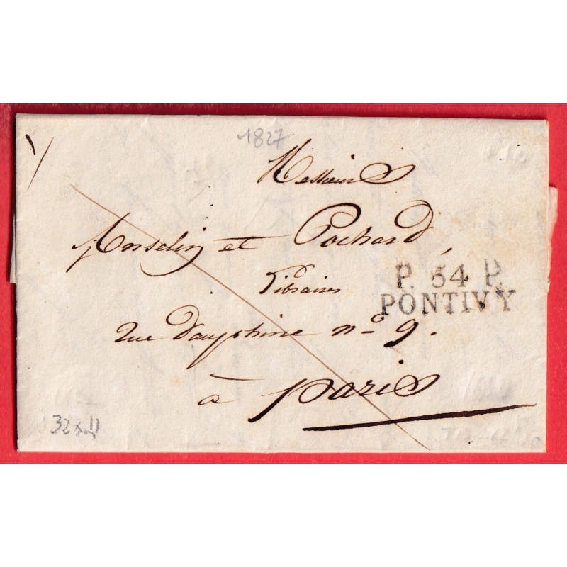 MARQUE P54P PONTIVY 1827 MORBIHAN INDICE 11 POUR PARIS