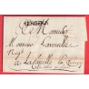 DEBOURSE MANUSCRIT VILLENEUVE D'AGEN AGENOIS LOT ET GARONNE LN°7 DEPART BERGERAC DORDOGNE INDICE 20 1774