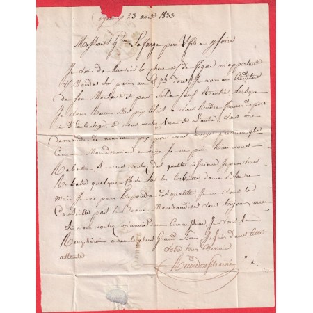 CURSIVE 1 OYONNAX AIN CAD TYPE 12 NANTUA 1833 YSSOIRE PUY DE DOME INDICE 9