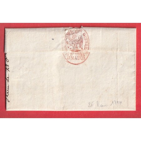 FRANCHISE LE COMMISSAIRE DES GUERRES MAUCO AIGUILLON LOT ET GARONNE 1814 PORT STE MARIE