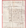 FRANCHISE LE COMMISSAIRE DES GUERRES MAUCO AIGUILLON LOT ET GARONNE 1814 PORT STE MARIE