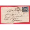 N°4 PC 2491 PONT AUDEMER EURE 1852 POUR ROUEN