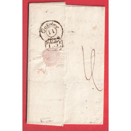 MARQUE P40P BLOIS LOIR ET CHER EN ROUGE 1820 PARIS 22X10 INDICE 14