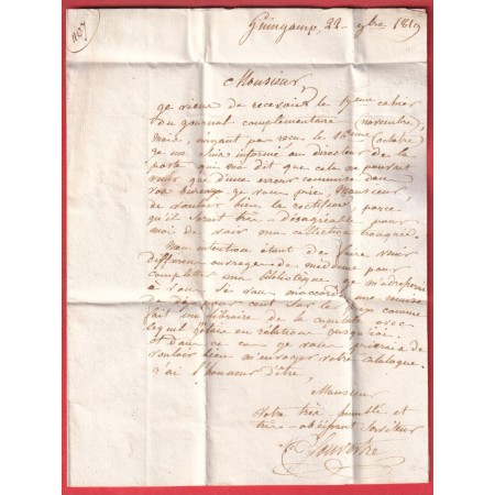 MARQUE P21P GUINGAMP COTES DU NORD 1819 INDICE 11 POUR PARIS