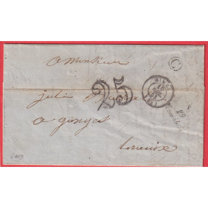 CURSIVE 29 VEZENOBRES GARD BOITE RURALE C BRIGNON INDICE 15