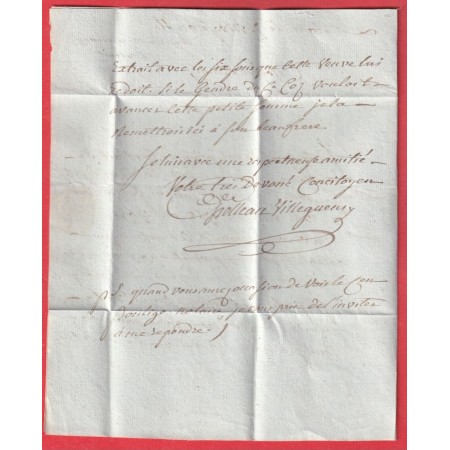 MARQUE P21P LAMBALLE COTES DU NORD 1802 37X10 INDICE 15 POUR QUINTIN