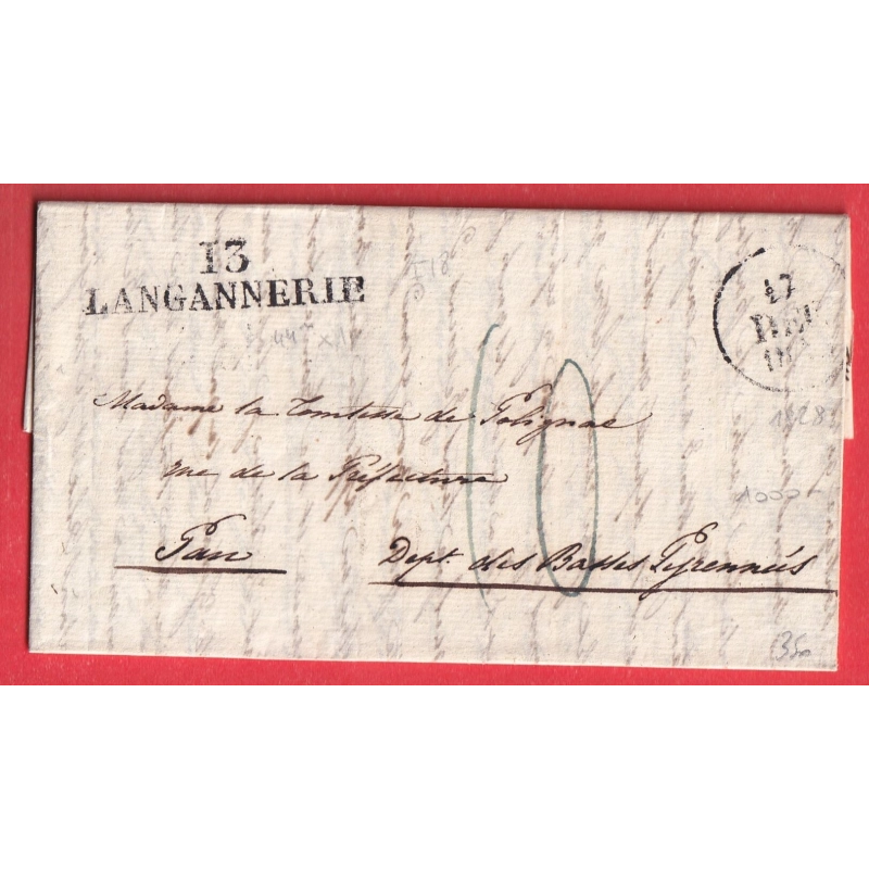 MARQUE 13 LANGANNERIE CALVADOS INDICE 17 POUR PAU BASSES PYRENEES