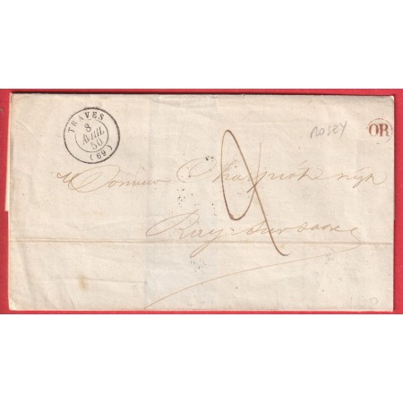 CAD TYPE 15 TRAVES HAUTE SAONE OR EN ROUGE DE ROSEY POUR RAY SUR SAONE