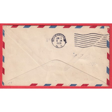 1ER VOLS ETATS UNIS USA 1928 ALBANY BUFFALO SIGNATURE DU PILOTE ??
