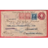 ENTIER ETATS UNIS USA RECOMMANDE 2C + TIMBRES CICERO ILLINOIS MARSEILLE REEXP PARIS