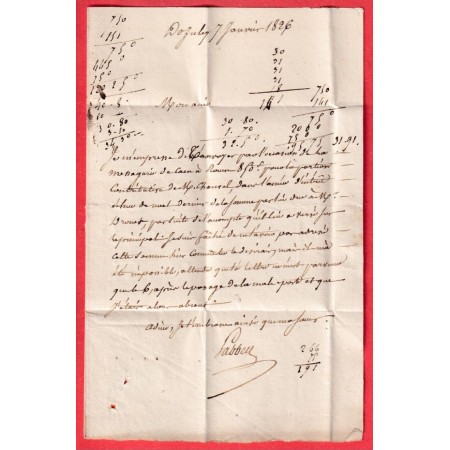 MARQUE 13 DOZULE CALVADOS 27X11 1826 POUR LISIEUX INDICE 12