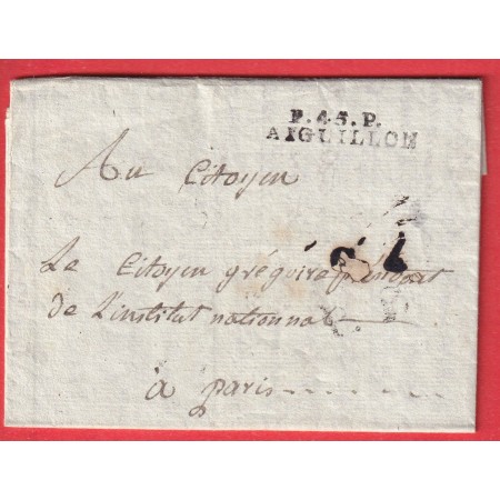 MARQUE P45P AIGUILLON LOT ET GARONNE 1800 POUR PARIS INDICE 14