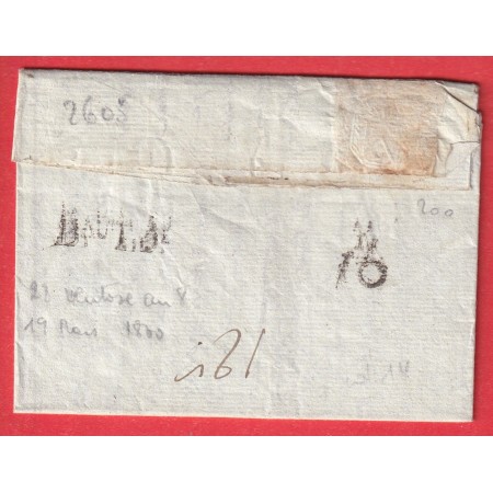 MARQUE P45P AIGUILLON LOT ET GARONNE 1800 POUR PARIS INDICE 14