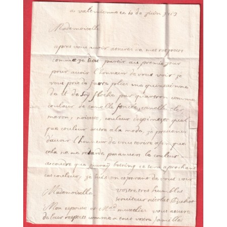 MARQUE VALENCIENNES NORD LN°2 INDICE 19 POUR ANVERS BELGIQUE