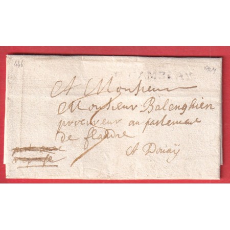 MARQUE DE CAMBRAY CAMBRAI NORD 1724 LN°2 INDICE 15 POUR DOUAY