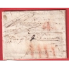 LETTRE ARMENTIERES NORD 1674 TAXE IIII A LA CRAIE ROUGE TAXE ESPAGNOLE POUR ANVERS