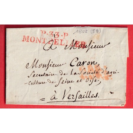 MARQUE P33P MONTPELLIER EN ROUGE 57X10 POUR VERSAILLES INDICE 10