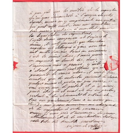 DEBOURSE DEB 37 GRENOBLE ISERE 1815 DEPART 37 BOURGOIN INDICE 15